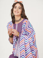 HERE&NOW Straight Kurta with Trousers & Dupatta