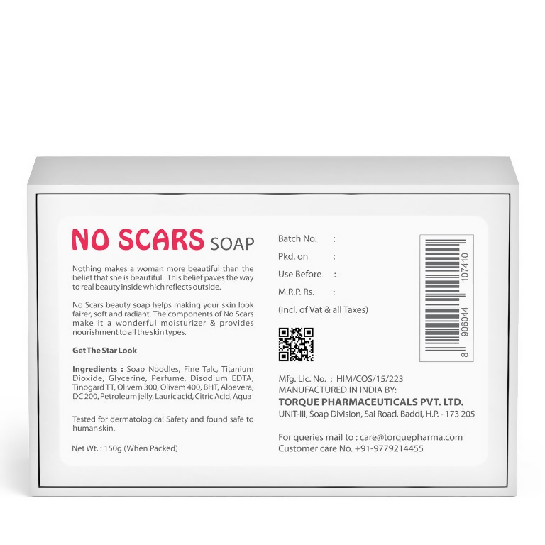 Torque's No Scars Premium Bathing Bar For Clean And Moisturized Skin
