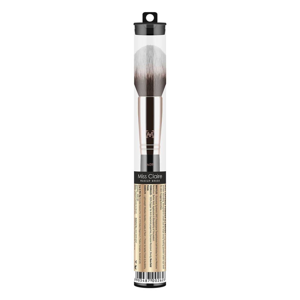 Miss Claire M39 - Tapered Powder (L) Brush - Rose Gold