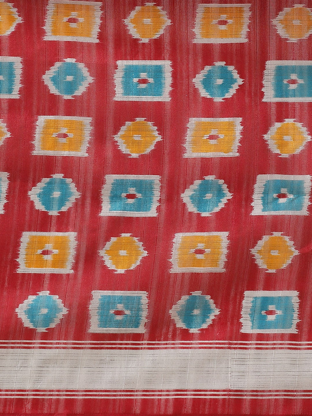 Saree Mall Maroon & Blue Printed Bhagalpuri Saree - Distacart