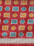 Saree Mall Maroon & Blue Printed Bhagalpuri Saree - Distacart