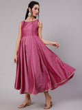 Aks Woven Design Gotta Patti Anarkali Kurta