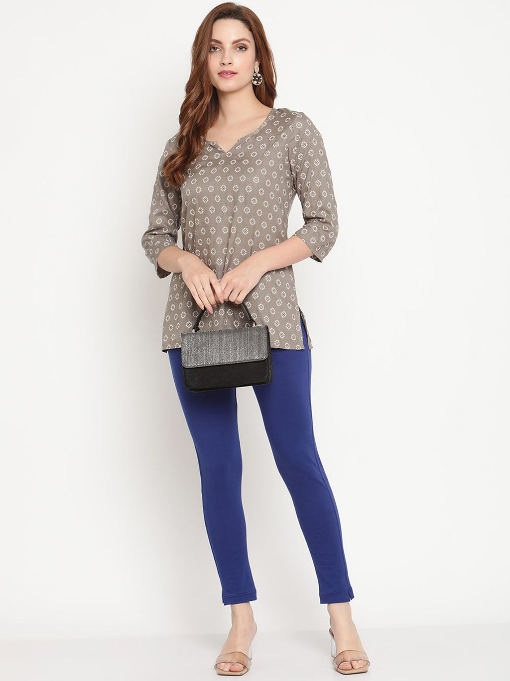 TAG 7 Pack of 2 Blue & Brown Ankle-Length Leggings