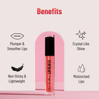 Swiss Beauty Shine & Plump Lipgloss - 1 Nude - Distacart