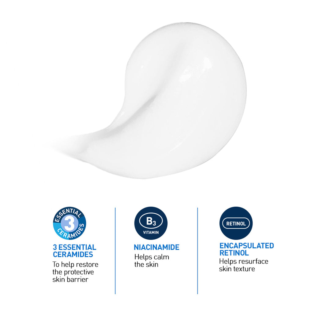 CeraVe Resurfacing Retinol Serum, Reduces Acne Marks with Licorice Root Extract & Niacinamide