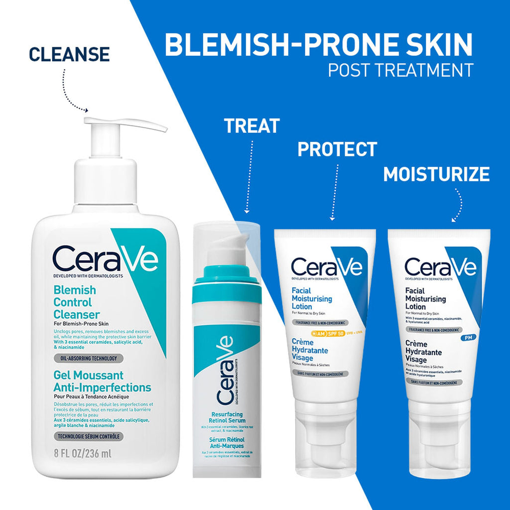 CeraVe Resurfacing Retinol Serum, Reduces Acne Marks with Licorice Root Extract & Niacinamide