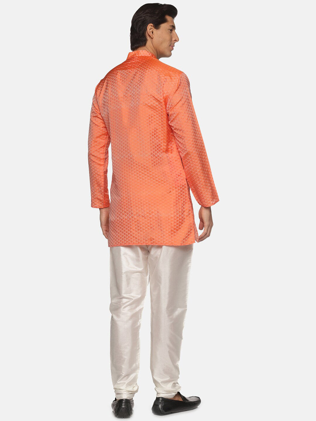 Sethukrishna Men Orange Kurta with Pyjamas - Distacart