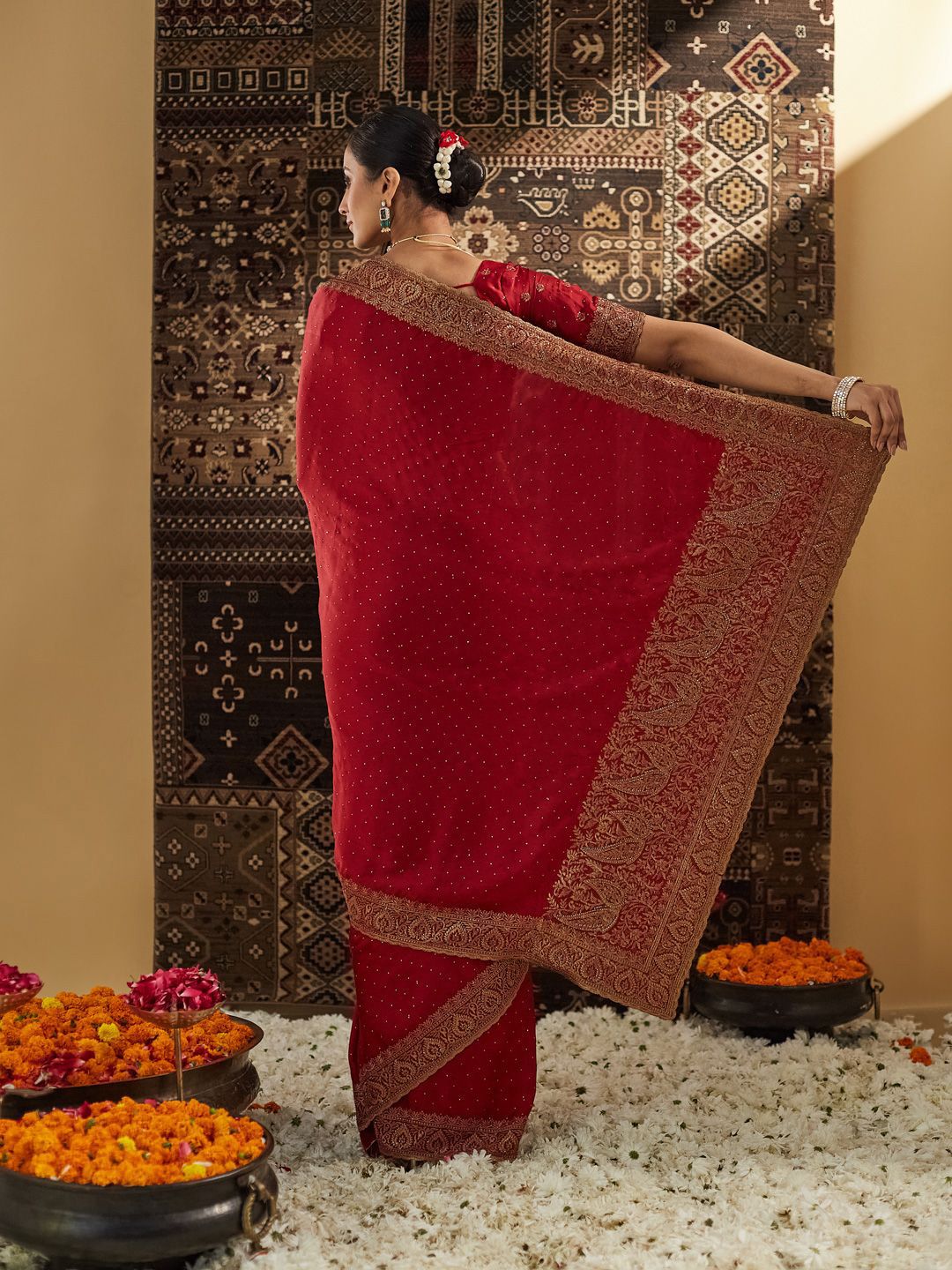 kasee Embellished Zari Pure Silk Saree
