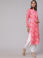 Aks Floral Printed Straight Kurta