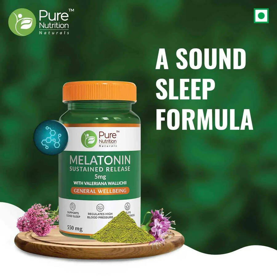 Pure Nutrition Melatonin 5mg Veg Tablets - Distacart