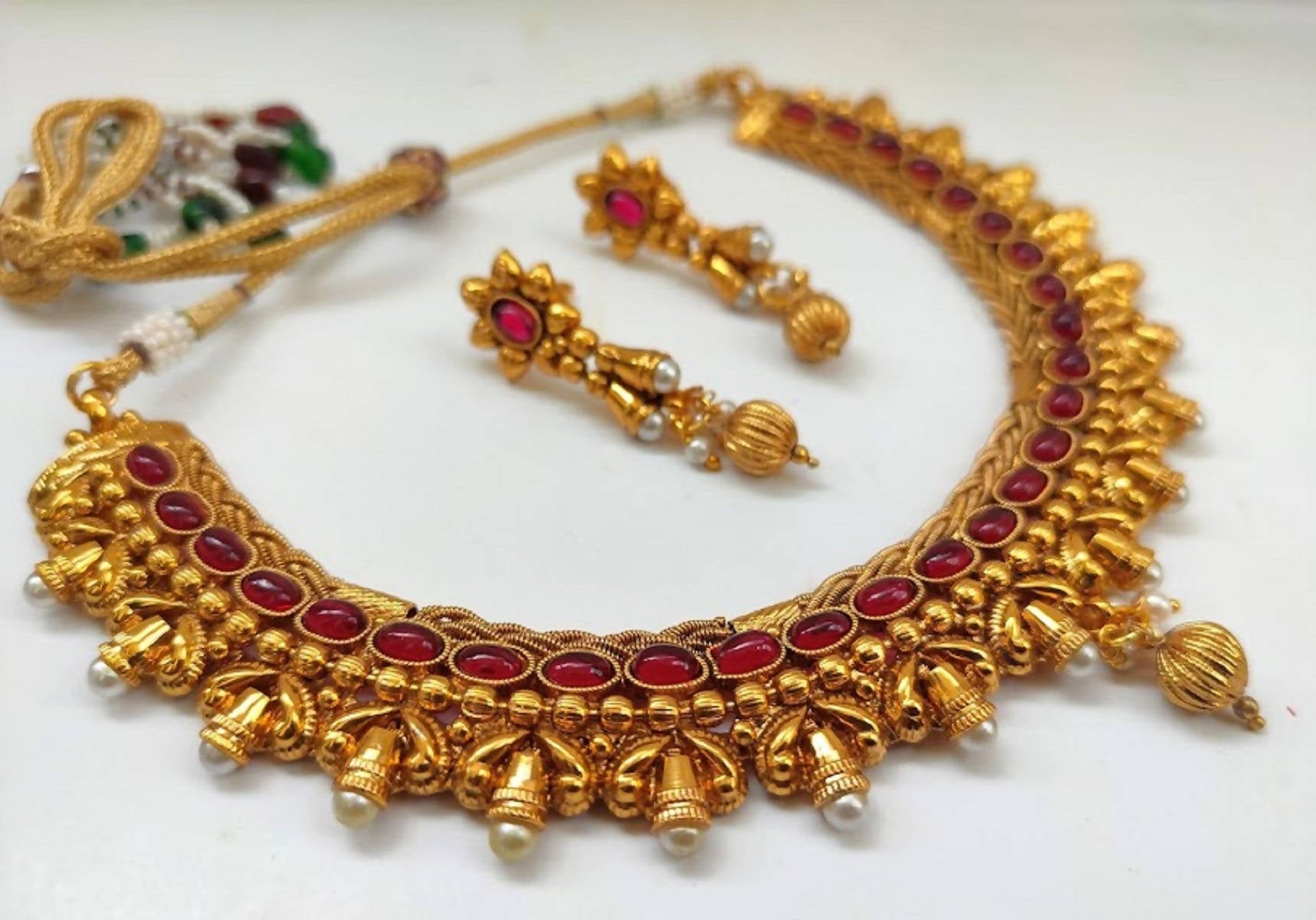 Pink kemp Designer Necklace Set - Distacart