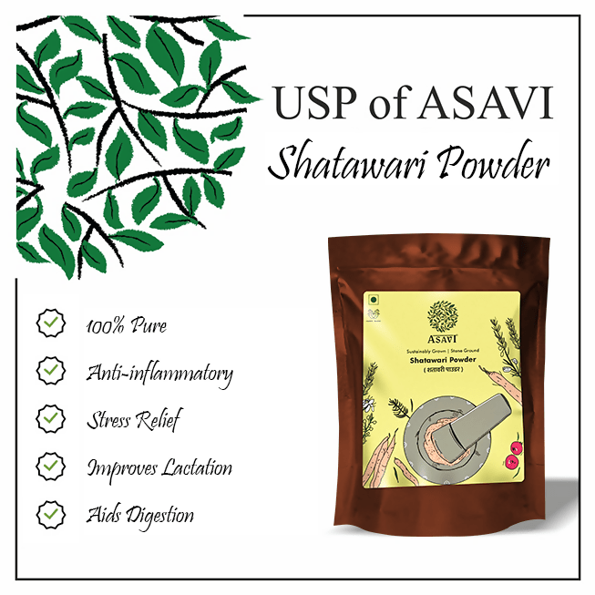Asavi Stone Grounded Shatawari Powder