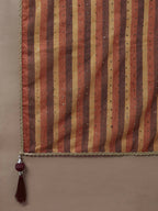House of Panchhi Brown Organza Floral Print and sequinse work Lehenga choli & Dupatta
