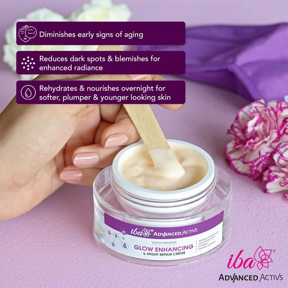 Iba Advanced Activs Youth Preserve Glow Enhancing Night Repair Cr?me