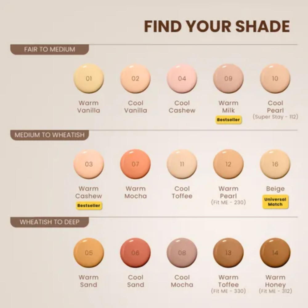 NY Bae 3 IN 1 Serum Foundation - Warm Honey 14