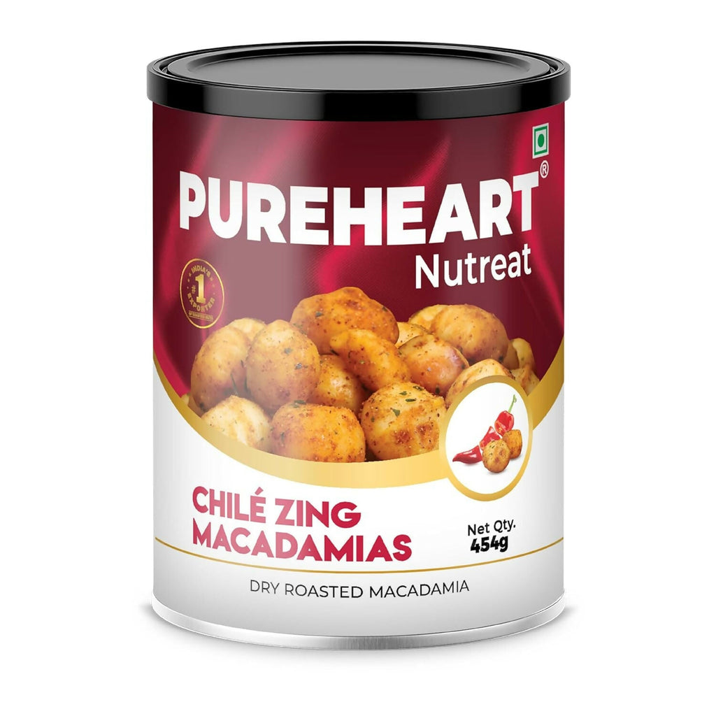 Pureheart Nutreat Chile Zing Macadamias - Distacart