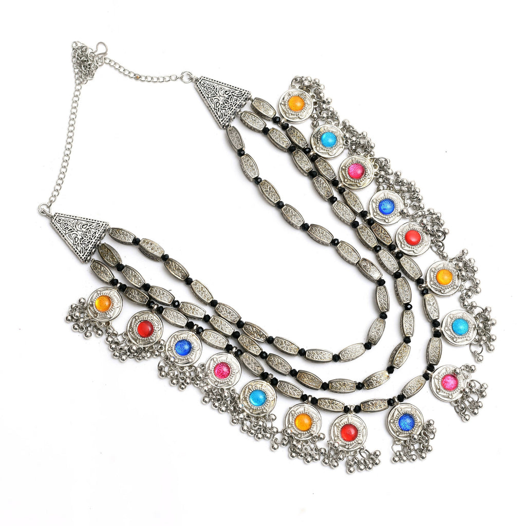 Mominos Fashion Johar Kamal Handicraft Finish Kundan Work Long Necklace For Women (Multi) - Distacart