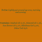 Biotique Advanced Ayurveda Bio Almond Soothing & Nourishing Eye cream - Distacart