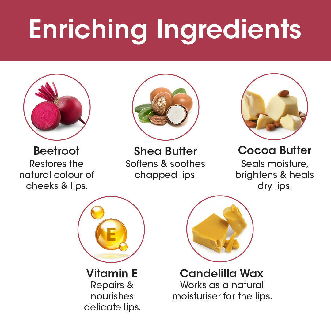TAC - The Ayurveda Co. Lip, Cheek & Eye Tint with Beetroot Extracts