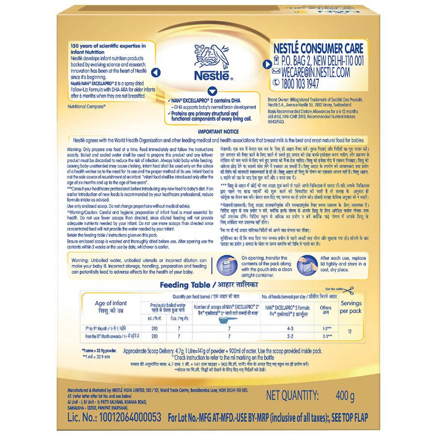 Nestle Nan Excellapro Follow-Up Formula Powder - Stage 2, After 6 Months