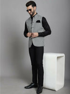 Even Apparels Nehru Jacket With Welt Pockets - Multi