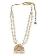 White Brass Gold-Plated Necklace - Ruby Raang - Distacart
