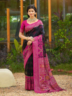 Shree Shyam Fashion Blue Soft Silk Saree - Distacart