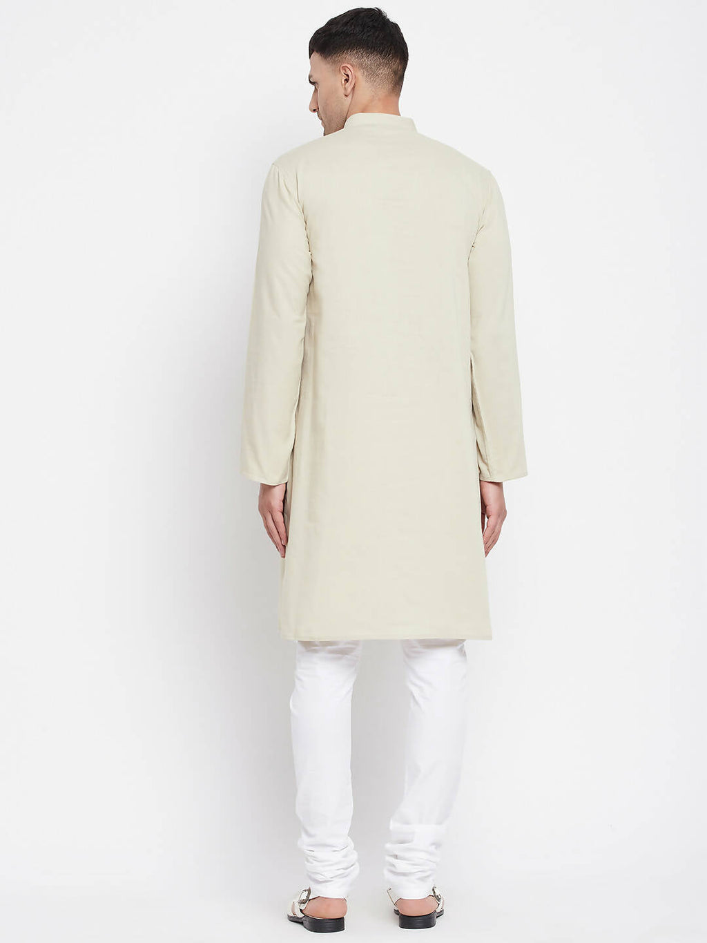 Even Apparels Pure Cotton Men's Kurta in Green Color With Band Collar - Distacart
