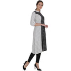 Kanoor Women's Multi Cotton A-Line Kurti