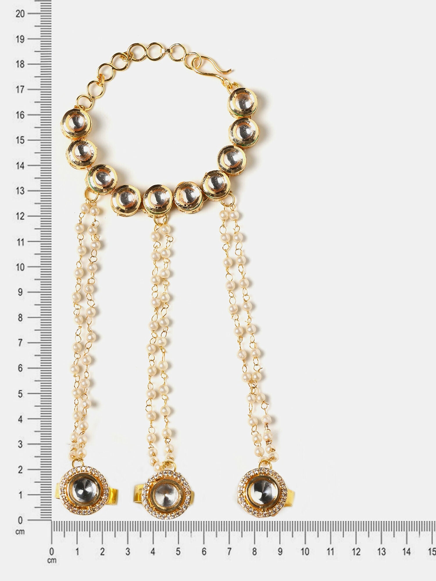 Ruby Raang Noor-E-Pearl Hand Harness - Distacart
