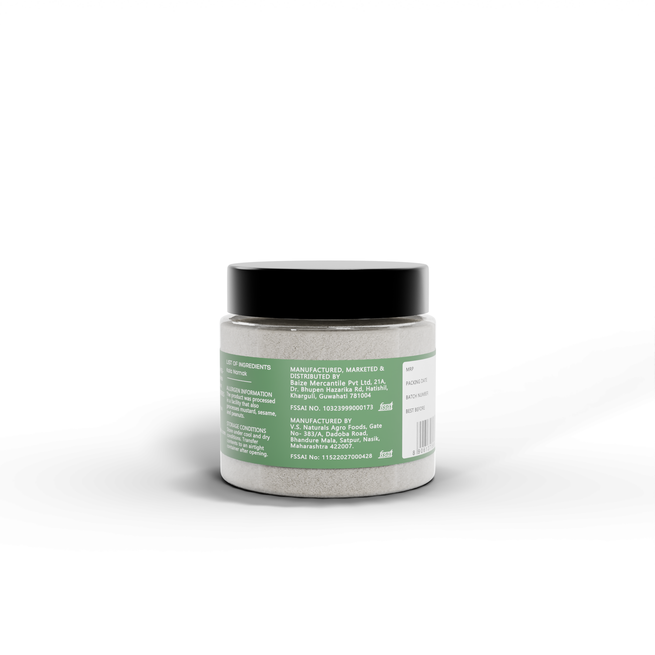 4 - Natural Black Salt - 50g