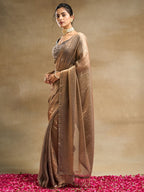 kasee Embellished Zari Silk Blend Saree - Distacart