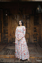 Aayaa Georgette Gown With Heavy Digital Print - Multi Color - Distacart