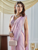 kasee Beads and Stones Silk Blend Saree - Distacart