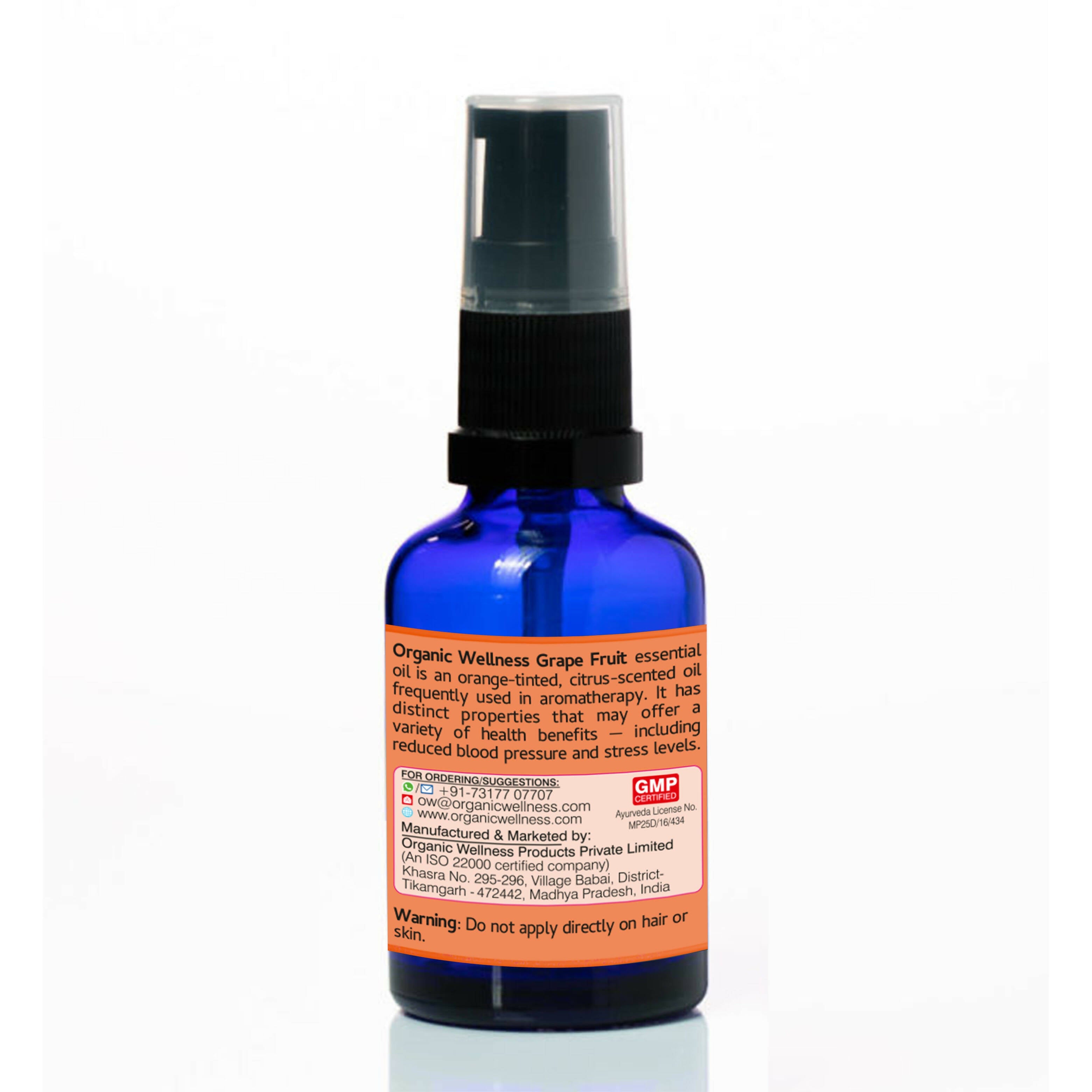 Organic Wellness Grape Fruit Essential Oil for Skin Lightening - Distacart