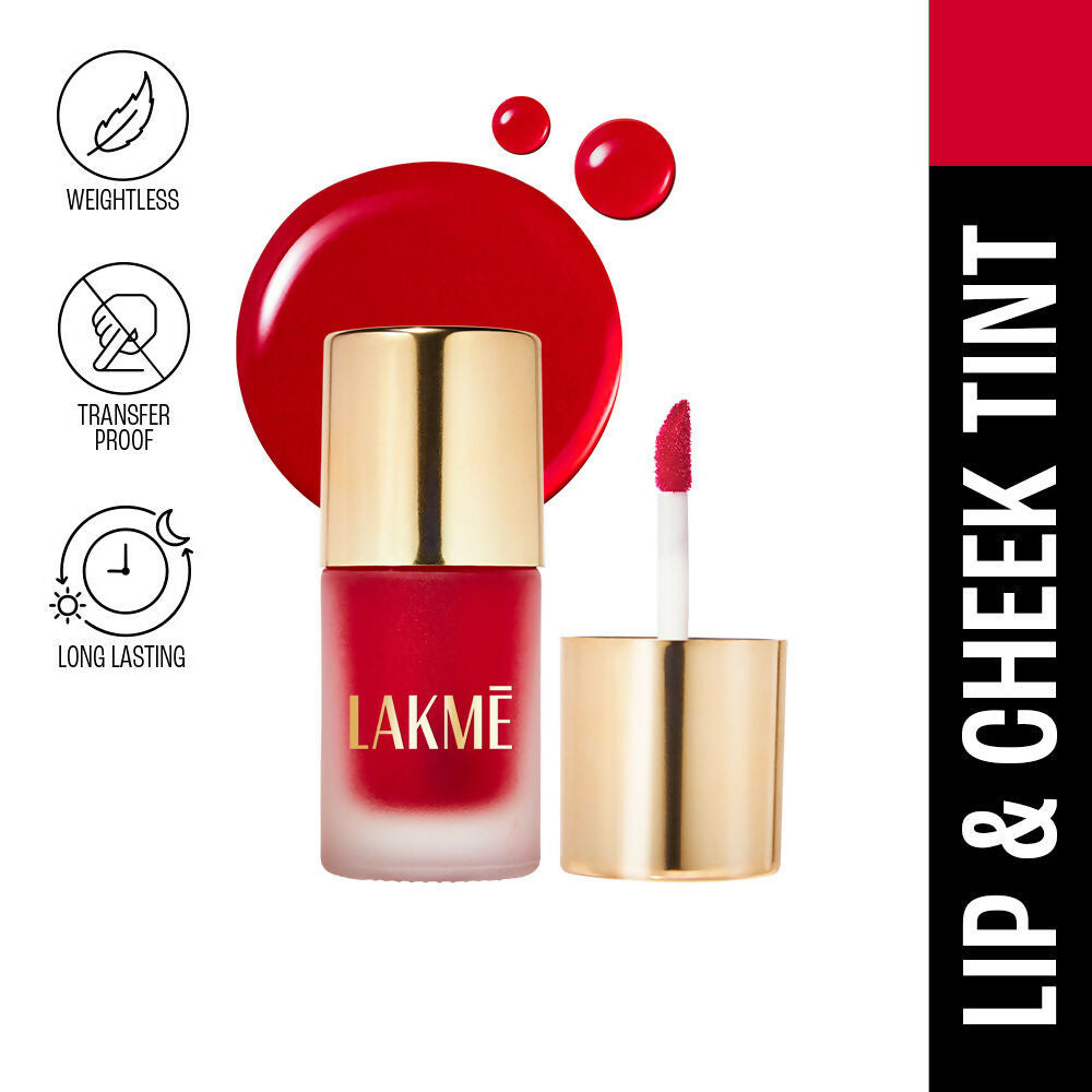 Lakme 9To5 Double Duty Lip & Cheek Water Stain, Transferproof & Long Lasting , Sunset Kiss