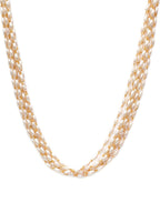 Layered Pearl Neckpiece (Gold) - Ruby Raang