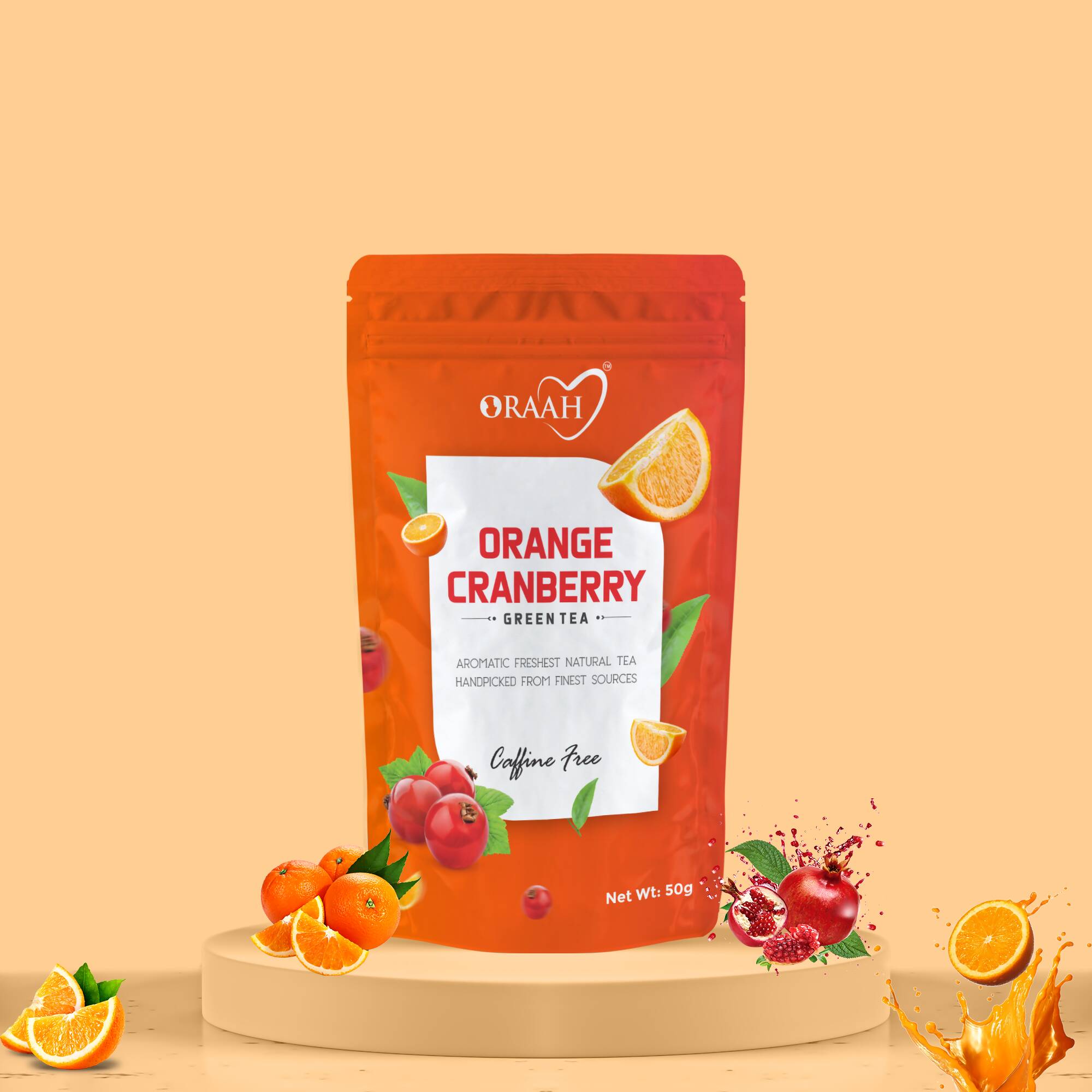 Oraah Cranberry Orange Green Tea - Distacart