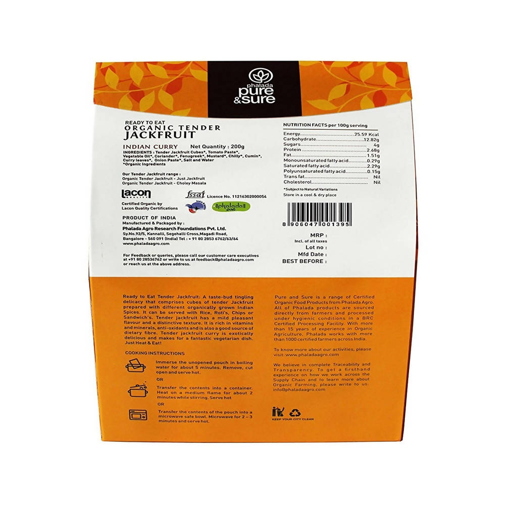 Pure & Sure Ready To Eat Organic Tender Jackfruit Indian Curry