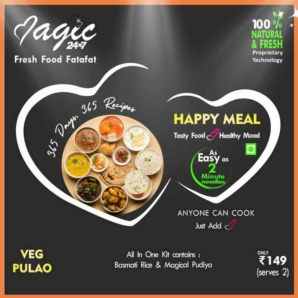 Sanskriti Magic Masala Veg Pulao Fresh Ready to cook All-in-One Kit - Distacart