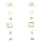 Gold-Plated Alloy Set Of 9 Designer Earrings - The Pari - Distacart