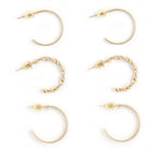 Gold-Plated Alloy Set Of 9 Designer Earrings - The Pari - Distacart