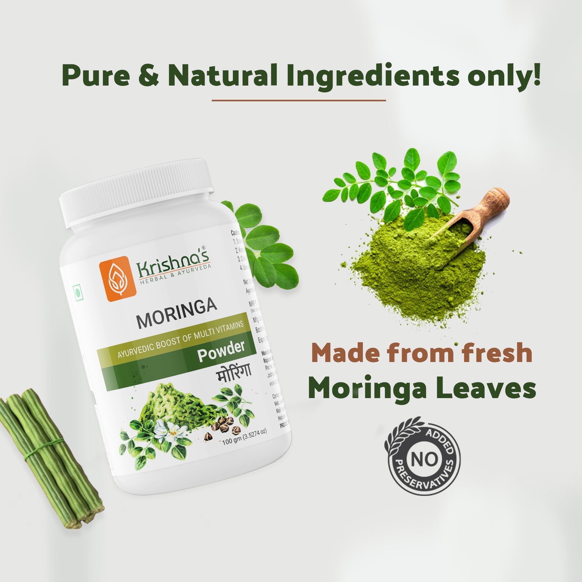 Krishna'S Herbal & Ayurveda Moringa Powder - Distacart