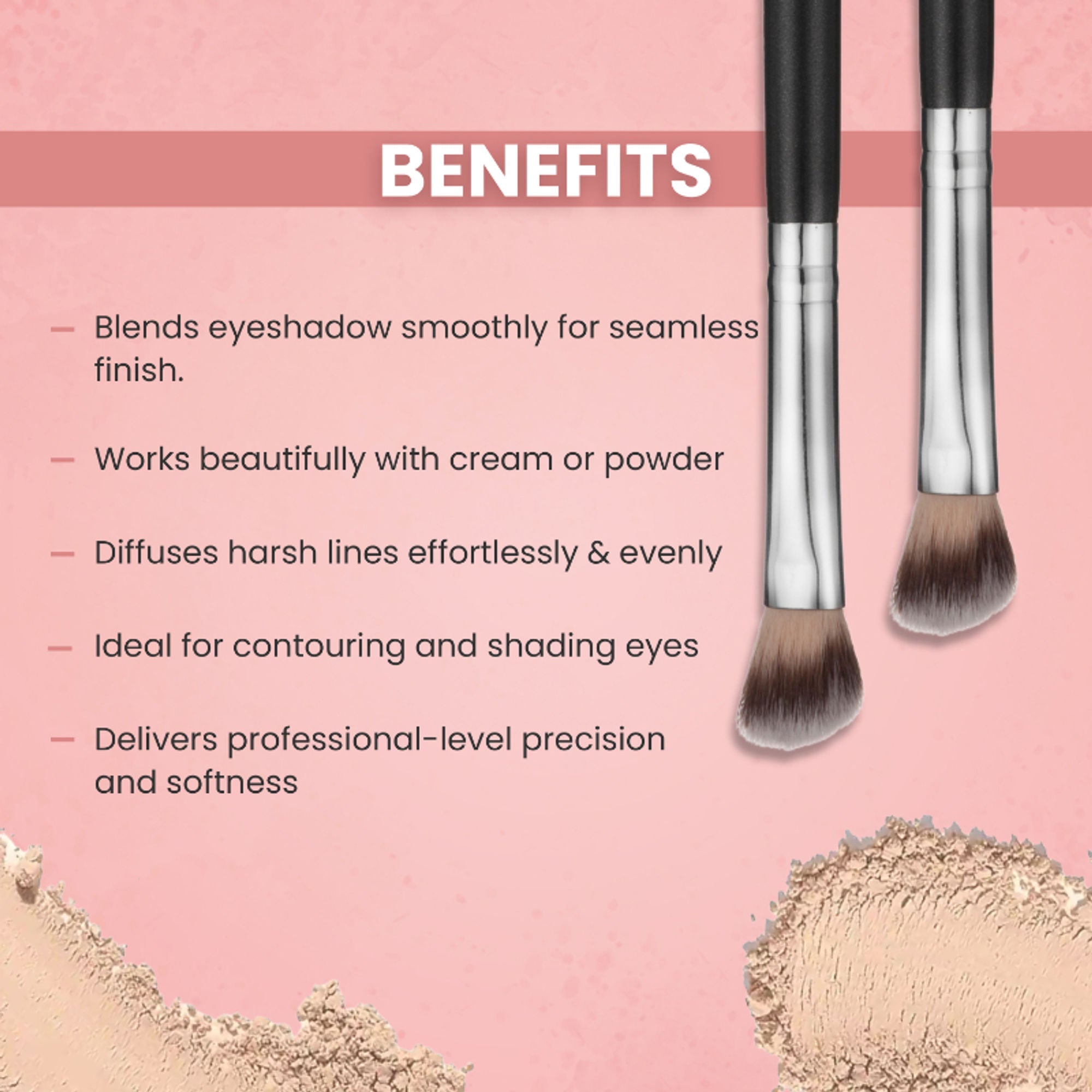 London Prime HD Eyeshadow Brush-LP311 ( Formerly London Pride Cosmetics )