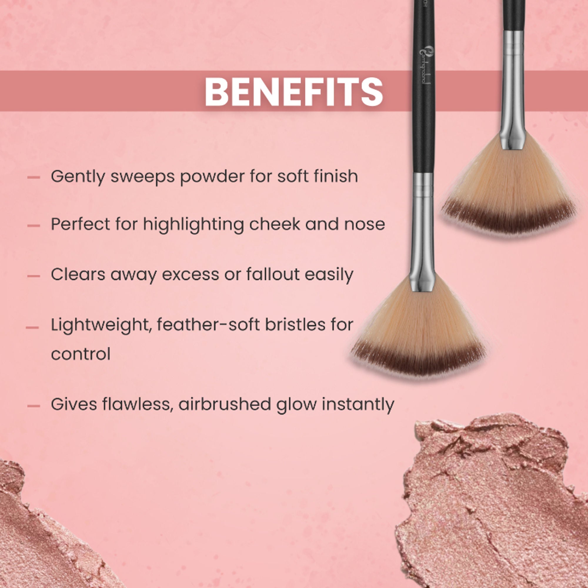 London Prime HD Fan Brush-LP309 ( Formerly London Pride Cosmetics )