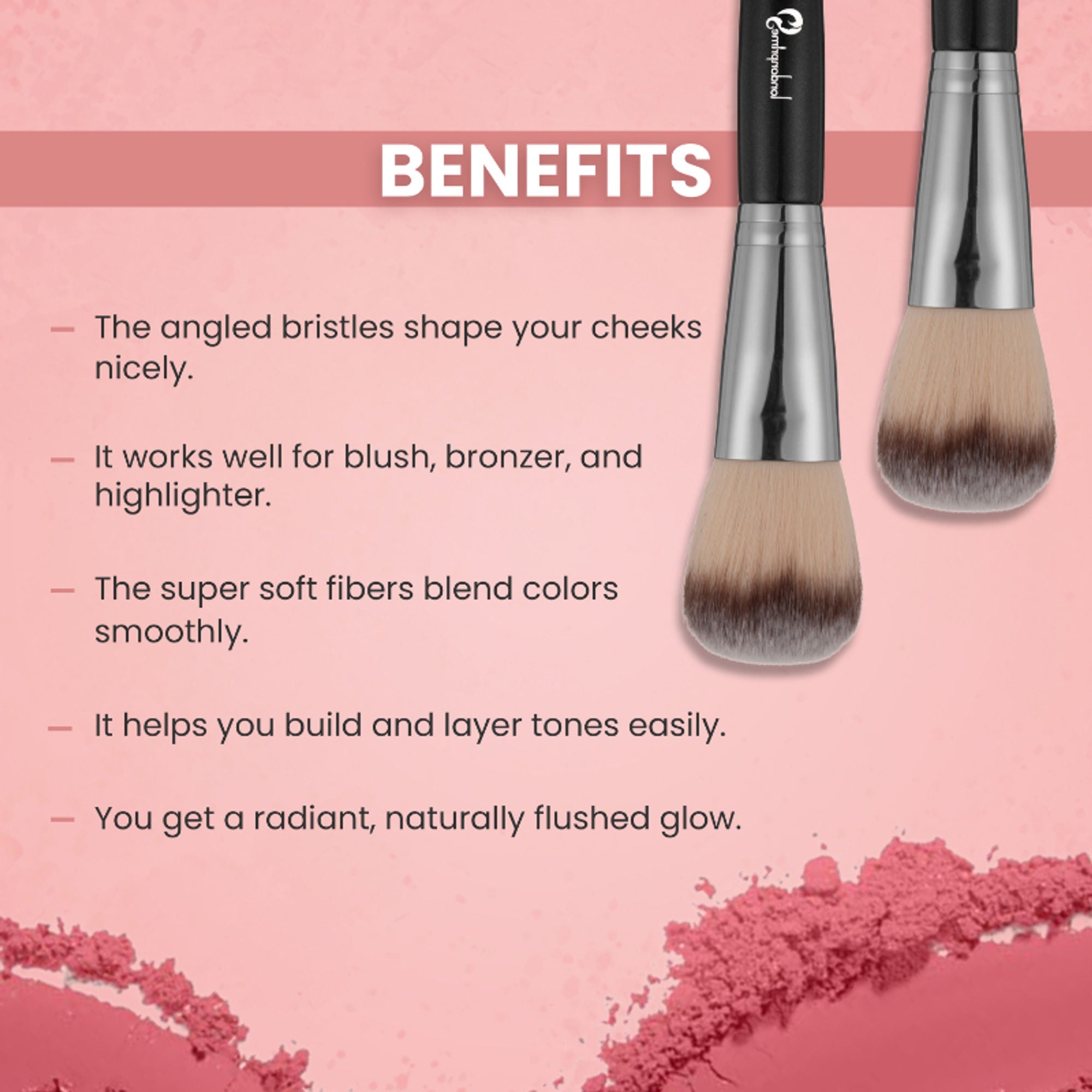 London Prime HD Blush Brush-LP304 ( Formerly London Pride Cosmetics )