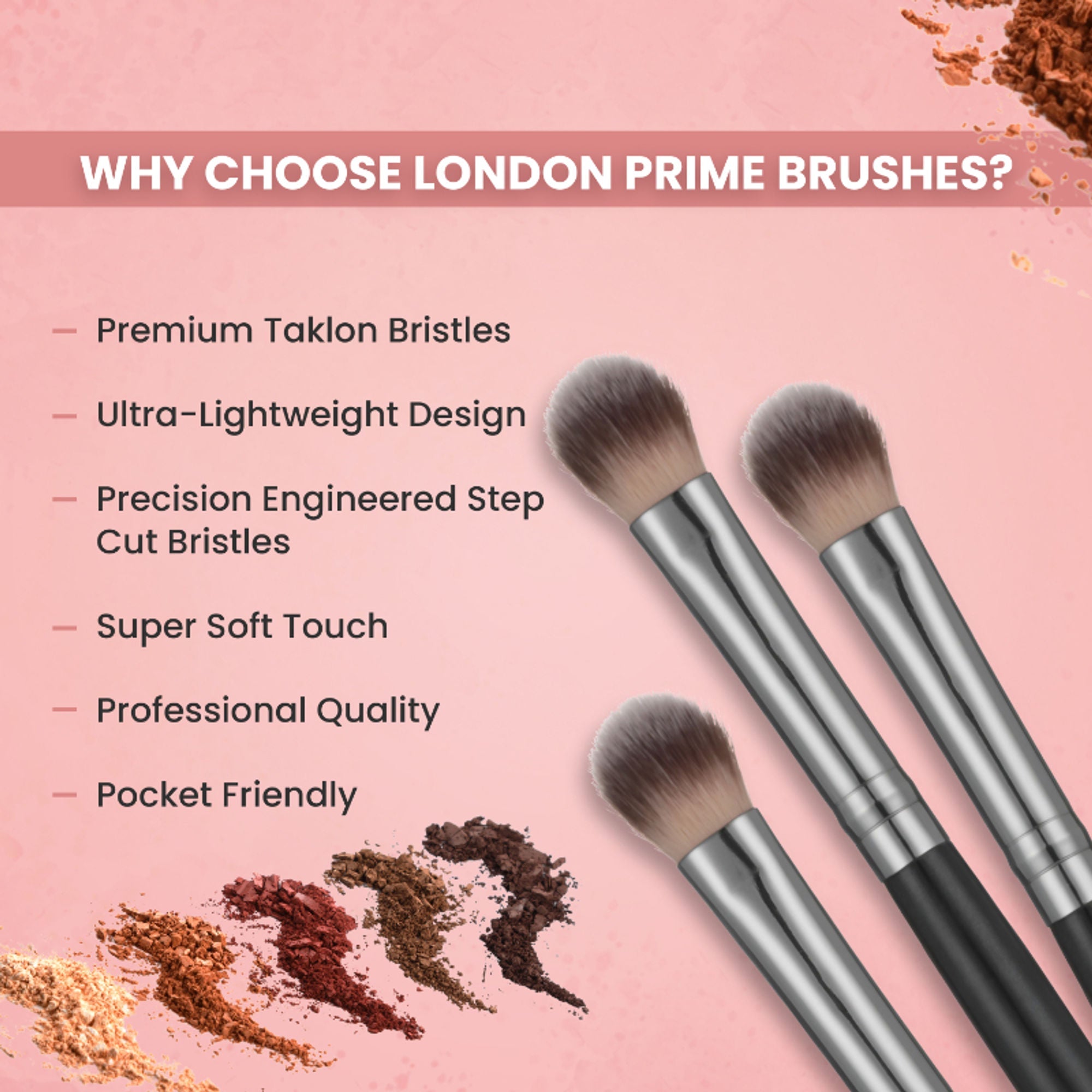 London Prime HD Blending Brush-LP310 ( Formerly London Pride Cosmetics )