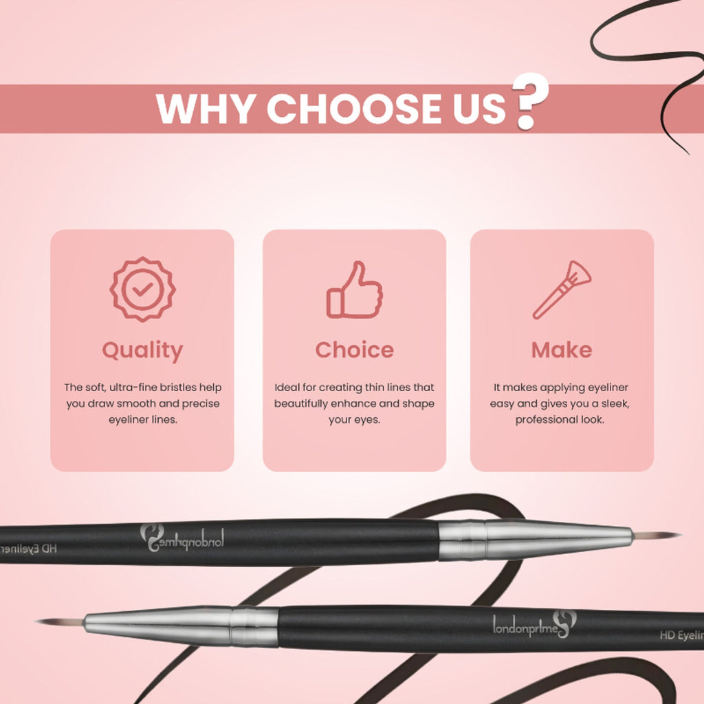 London Prime HD Eyeliner Brush-LP312 ( Formerly London Pride Cosmetics )