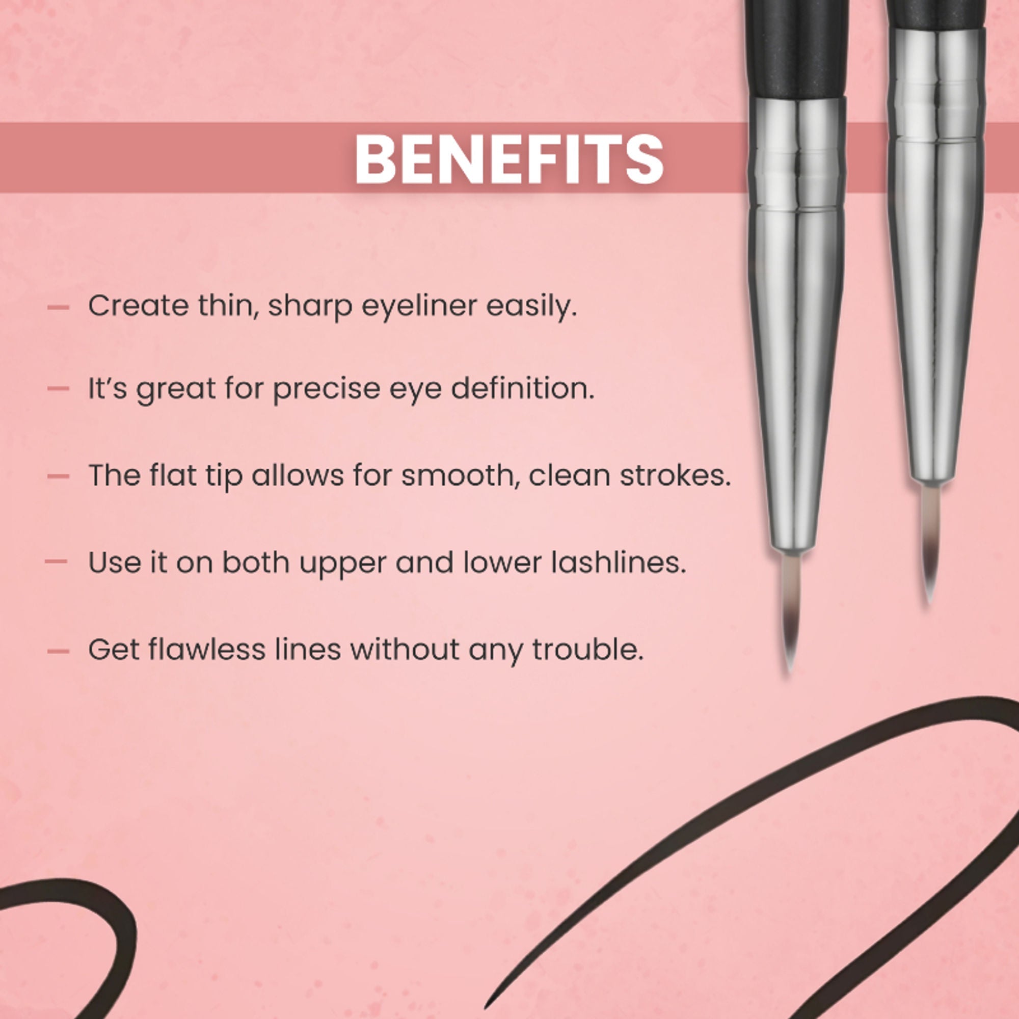 London Prime HD Eyeliner Brush-LP312 ( Formerly London Pride Cosmetics )