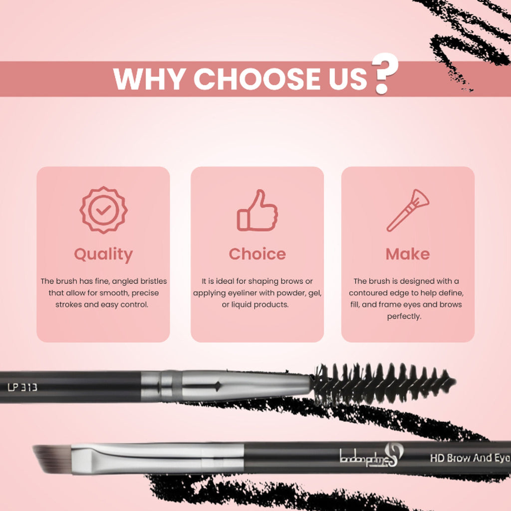 London Prime HD Brow And Angular Brush-LP313 ( Formerly London Pride Cosmetics )